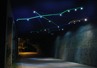 Fabrizio Ruggiero's installation  in Raggiolo's Tunnel
